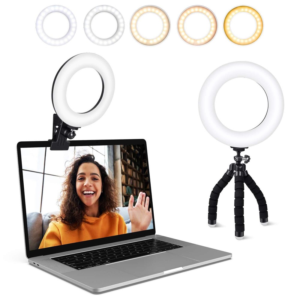 LT R5 Webcam Light Adjustable Color Temperature Brightness for Video Calls