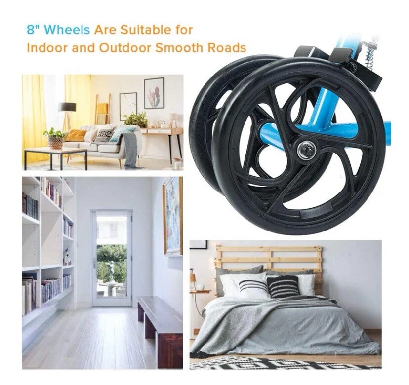 ELENKER Steerable Knee Walker With Dual Braking System