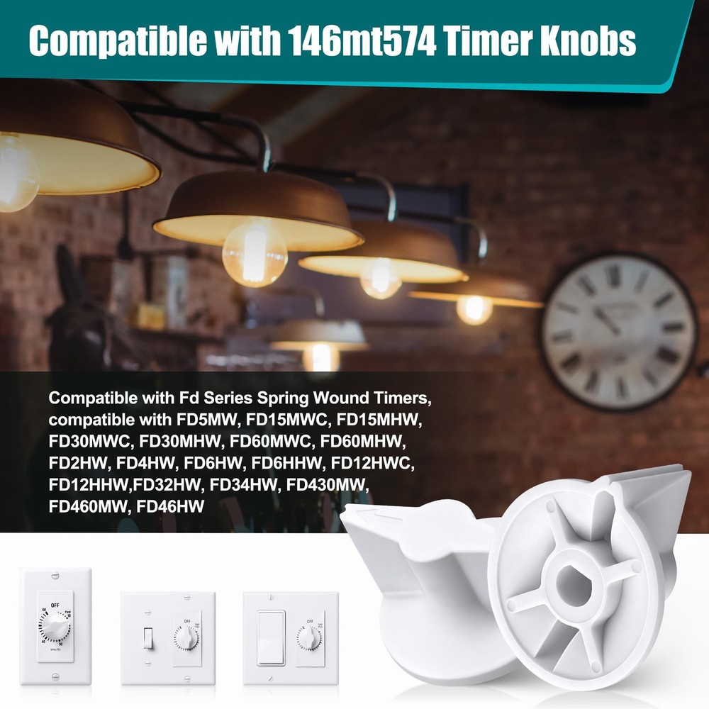 HappyAlley 4 Pack Timer Knob Replacement Compatible with 146MT574 Timer...