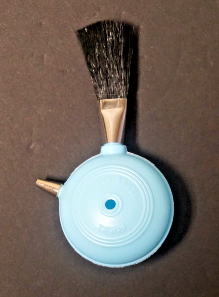 Vintage Camera Blower Brush Blue Accessory