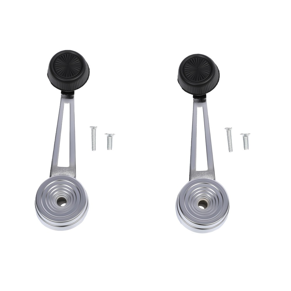 2x Chrome Inside Interior Window Crank Handle Pair Set NEW for Ford Chrome