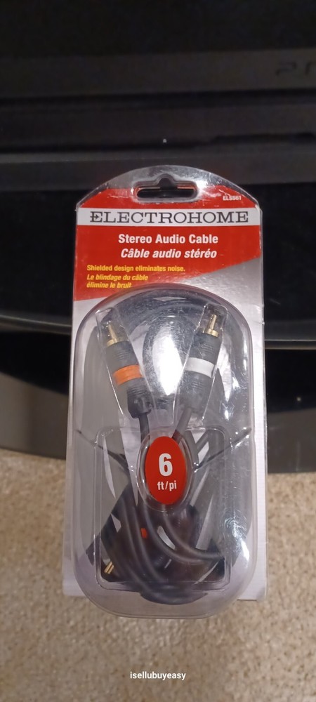 Electrohome Stereo Audio Cable Shielded Design Eliminate Noise