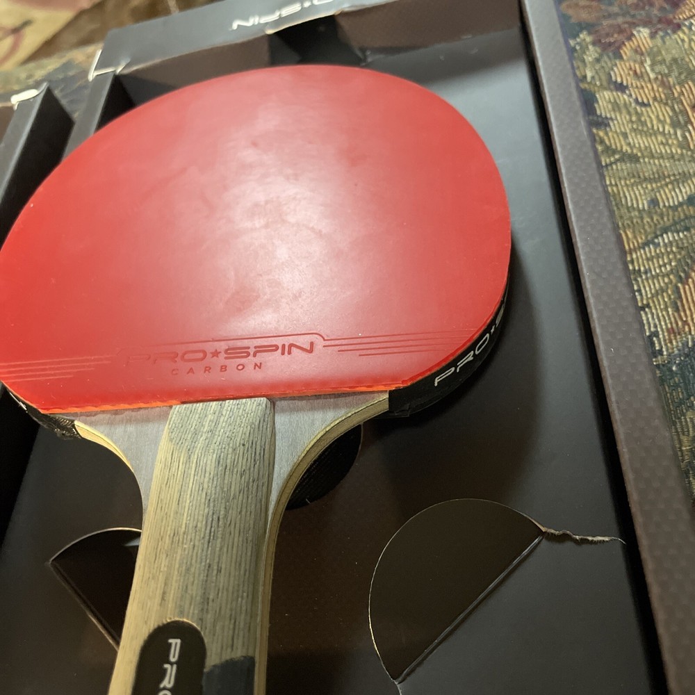 2-CARBON Elite Pro Spin Table Tennis Racket Perform Level Speed 80
