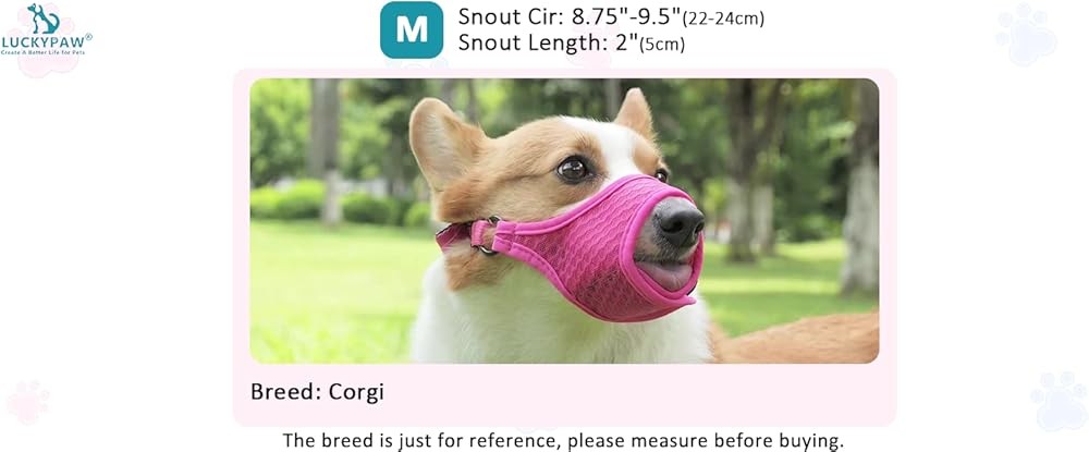 LUYPAW Soft Muzzle for Medium Lar Sized Dogs Beagle Labr rman