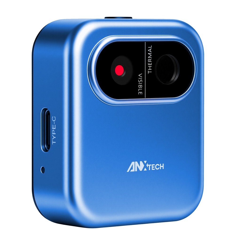 ANXTECH Small Thermal Imaging Camera 80*60 Resolution Thermal Imager Camera Blue