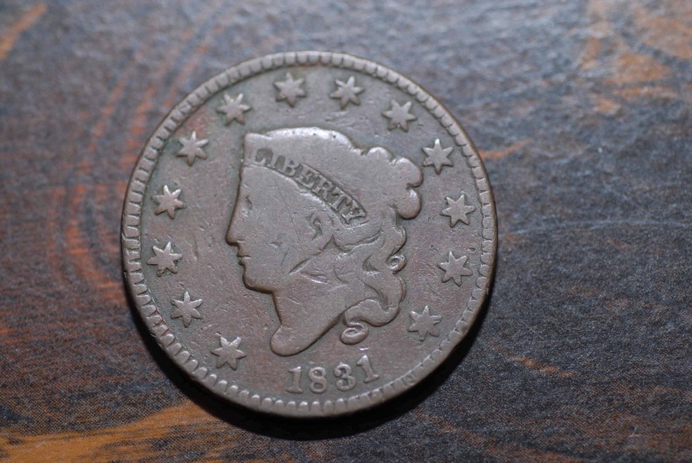 1831 Large Cent, Large Letters, G