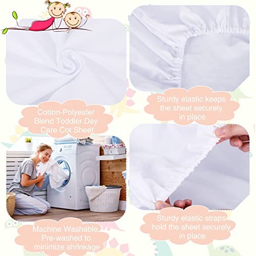 20 Pack Fitted Sheets Bulk with Pocket Elastic Corners Comfy Twin White