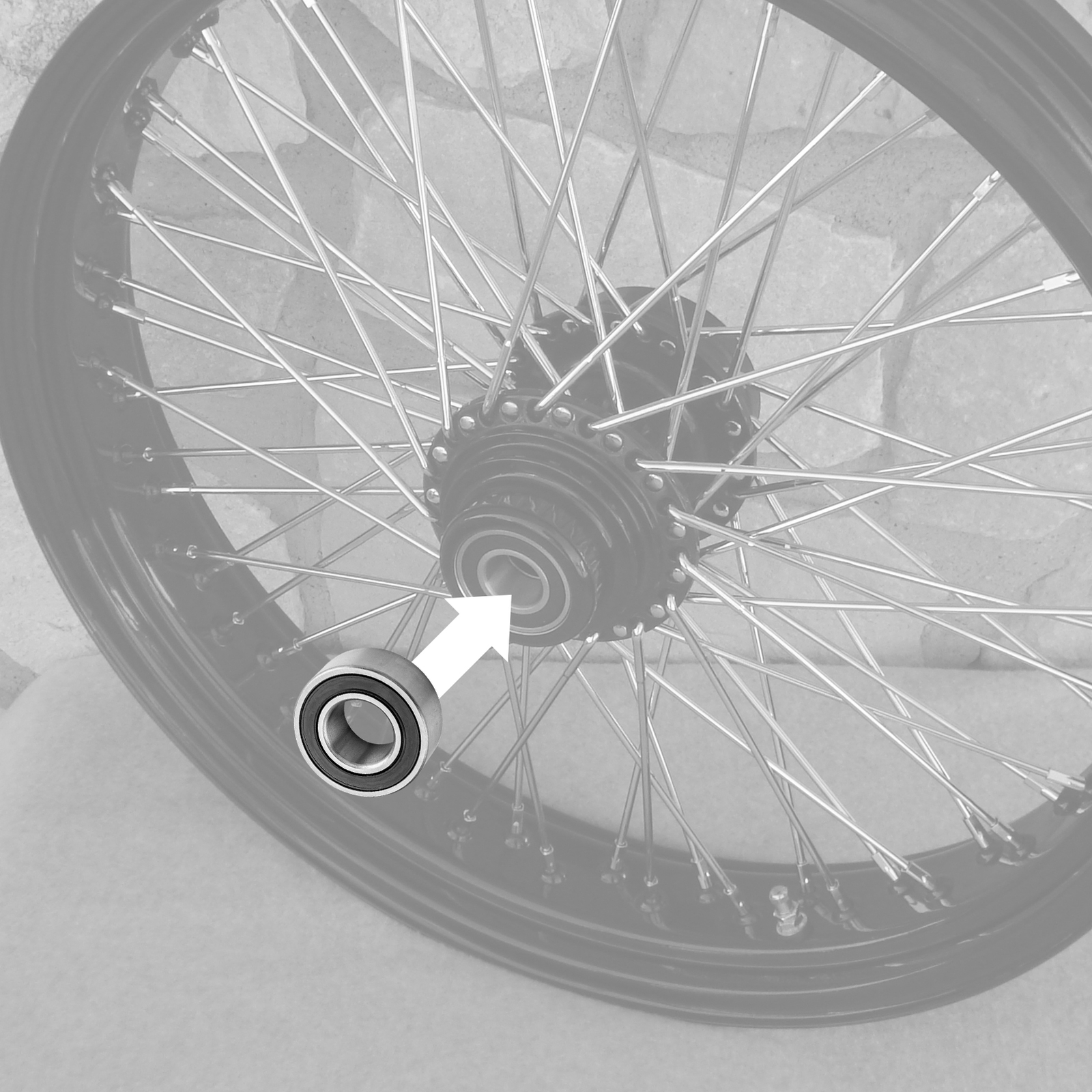 1" Sealed Front Rear Wheel Bearings for Harley Road Glide Electra Glide 00-07