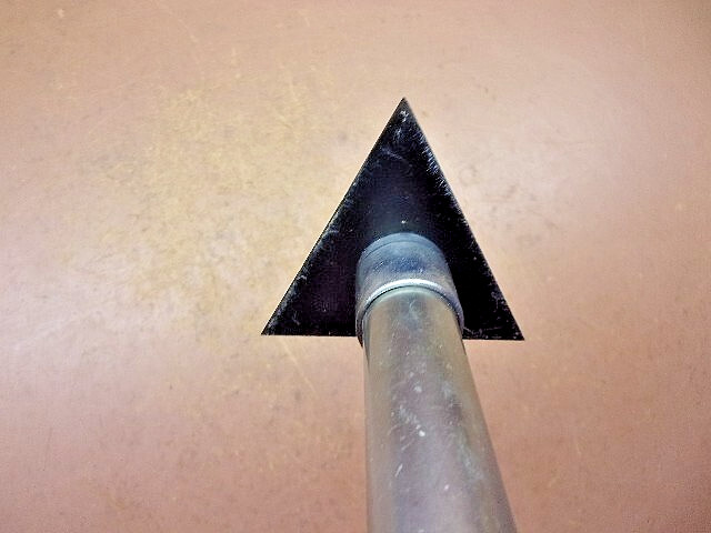 Hunt Wilde USA Paint Woodworking Triangular Scraper 10" Long Barely Used Sharp