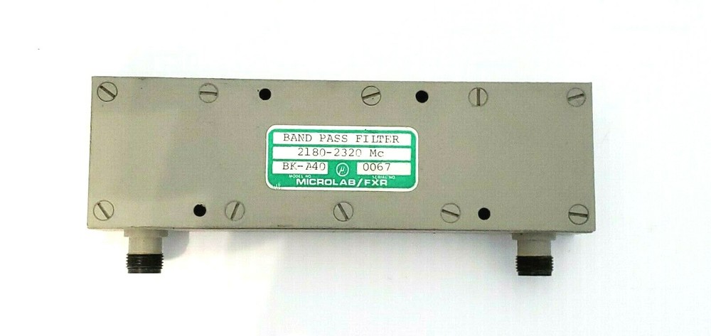 Microlab/FXR Model: BK-A40 2180-2320Mc Band Pass Filter