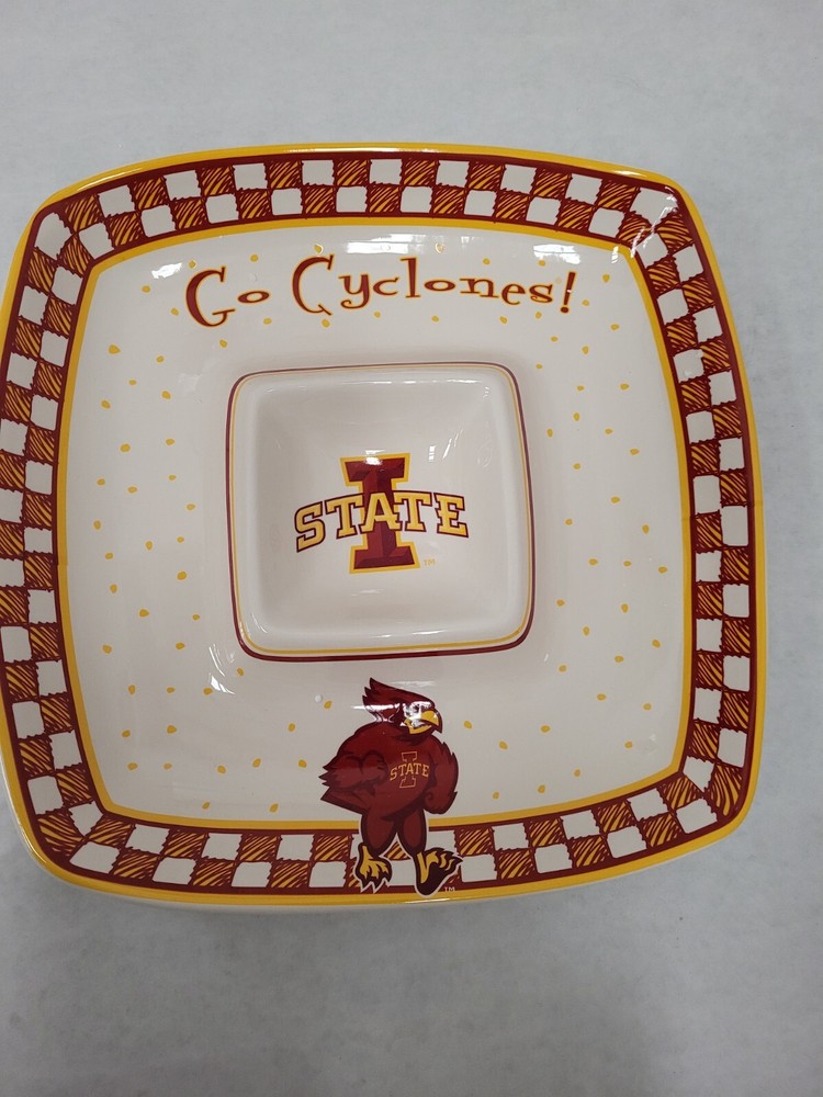 Iowa State Gameday Ceramic Chip and Dip Platter