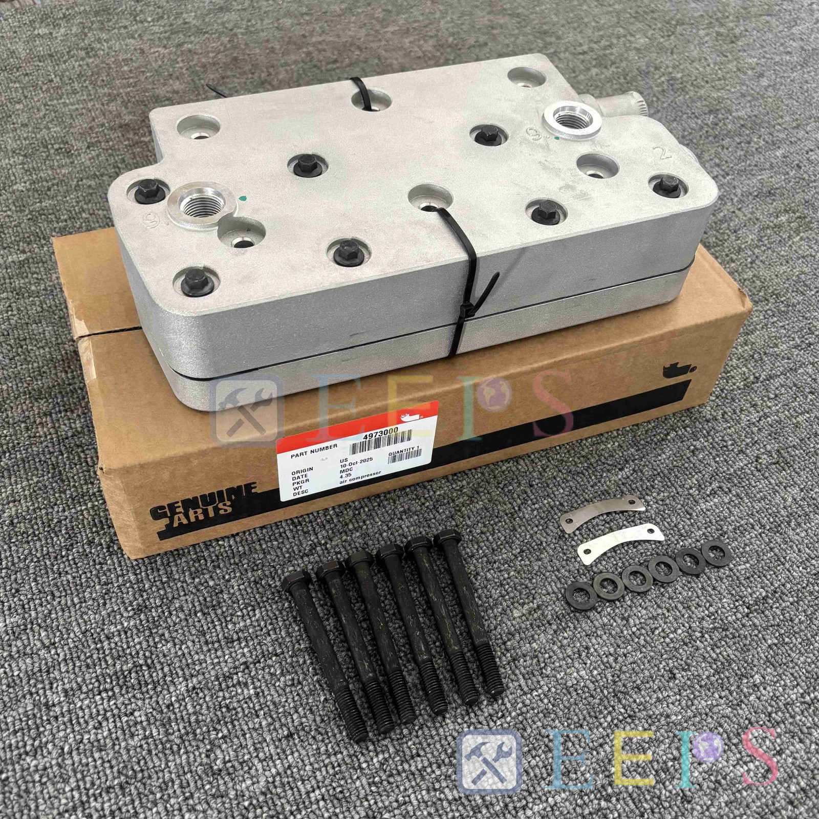 OEM Air Brake Compressor Cylinder Head Fit For Cummins / 9115150030/ 9115150070