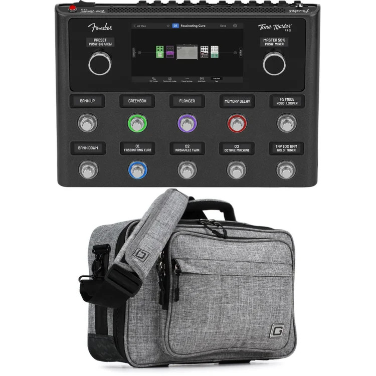 Fender Tone Master Pro Multi-effects Guitar Workstation and Gator Transit