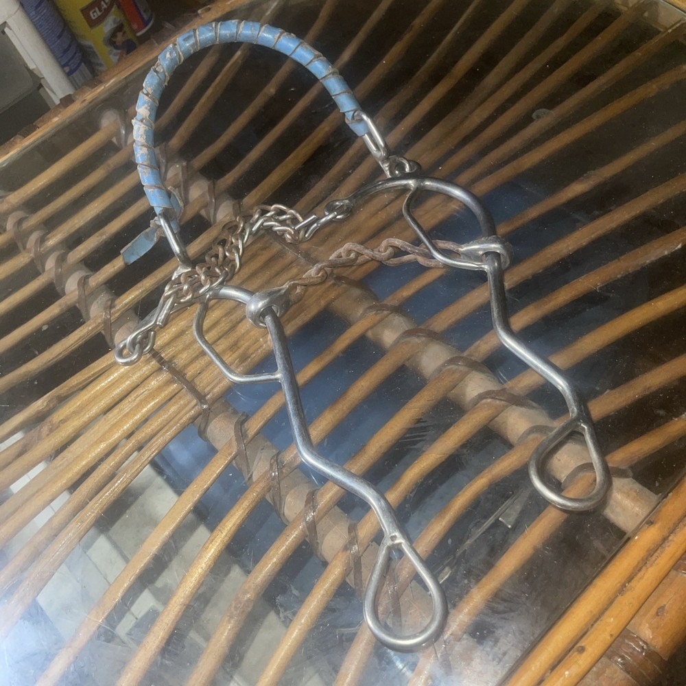 Combo Hackamore With Twisted Wire And Rope Nose