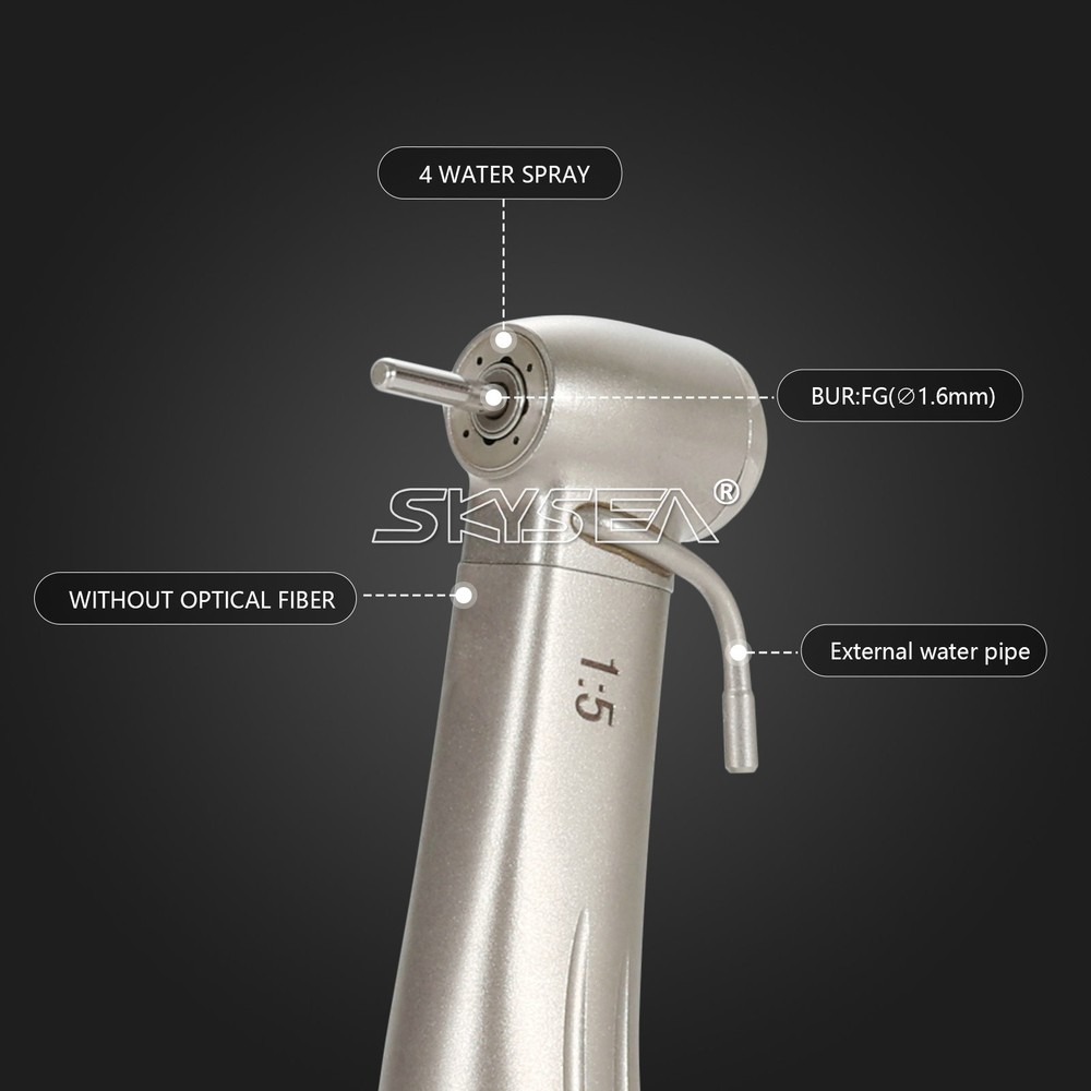 Dental Electric 1:5 Contra Angle Increasing Handpiece External Cooling E-type dk