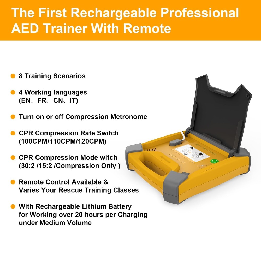 AED Trainer, XFT AED Training Kit CPR Equipment Training Device Automatic Ext...