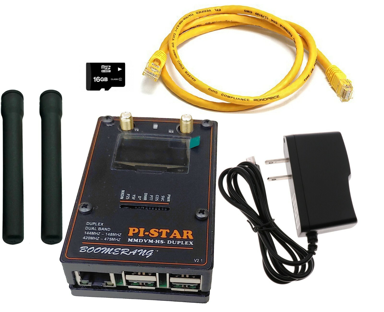 DMR Hotspot Duplex MMDVM TS1 & TS2 UHF Display Ethernet WIFI Boomerang HSPRO