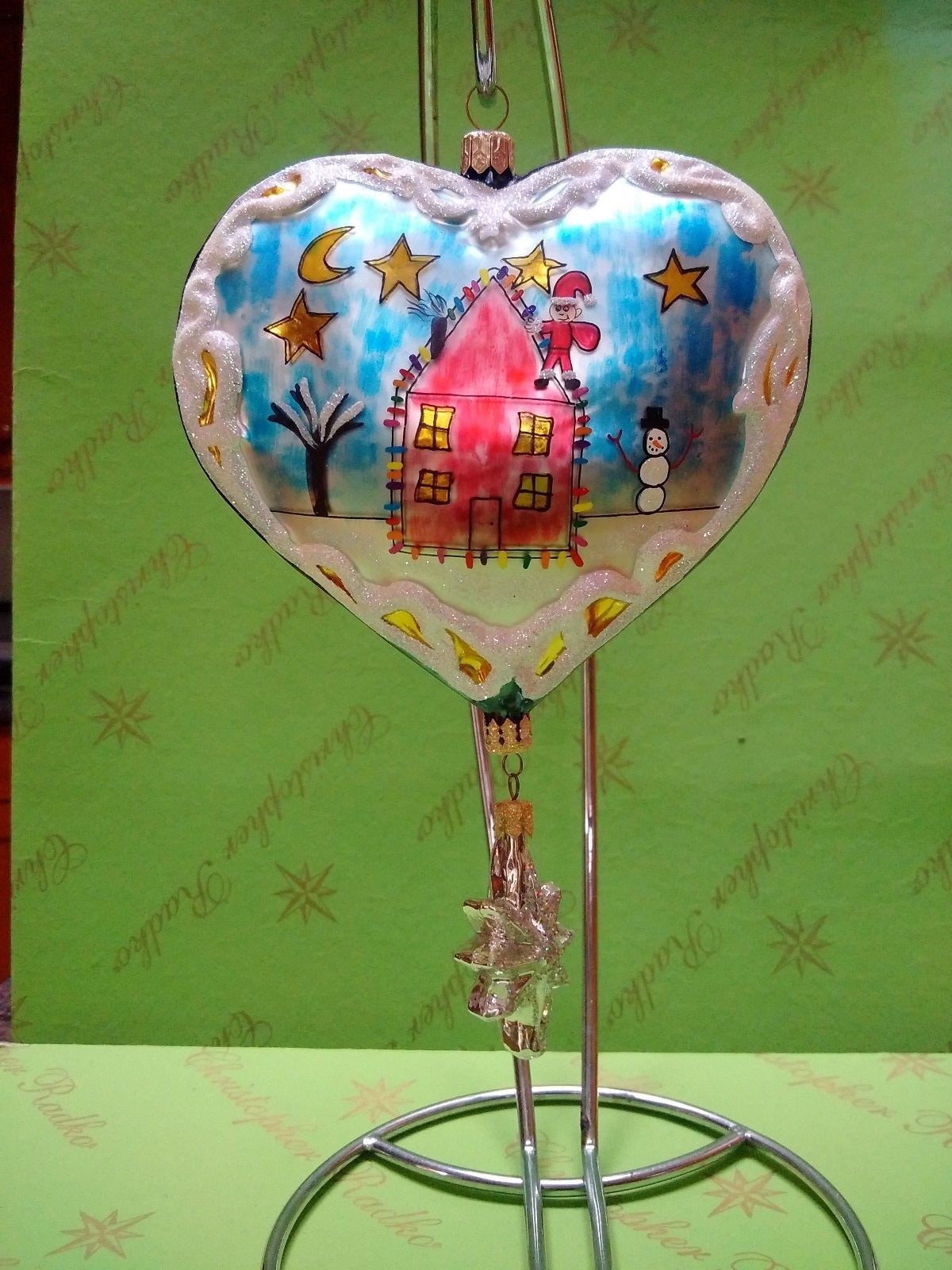 Valentine Christopher Radko Prototype Santa Coming to Town Ornament