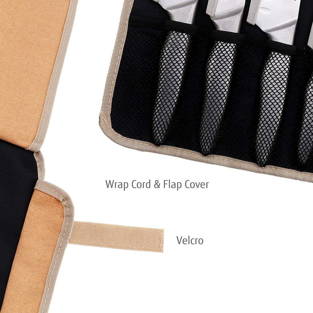 Hecef 11Pcs Knife Set Stonewashed Rustproof Stainless Steel Sharp Cutting Knife