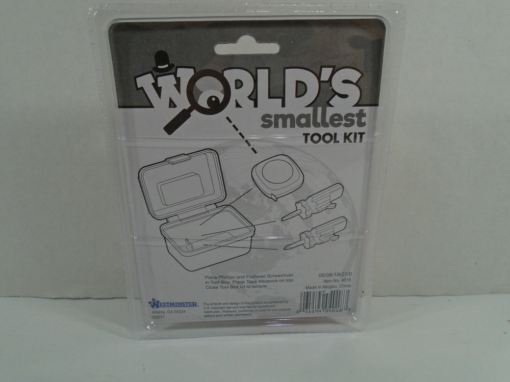 2017 WESTMINSTER--WORLDS SMALLEST--TOOL KIT (NEW)