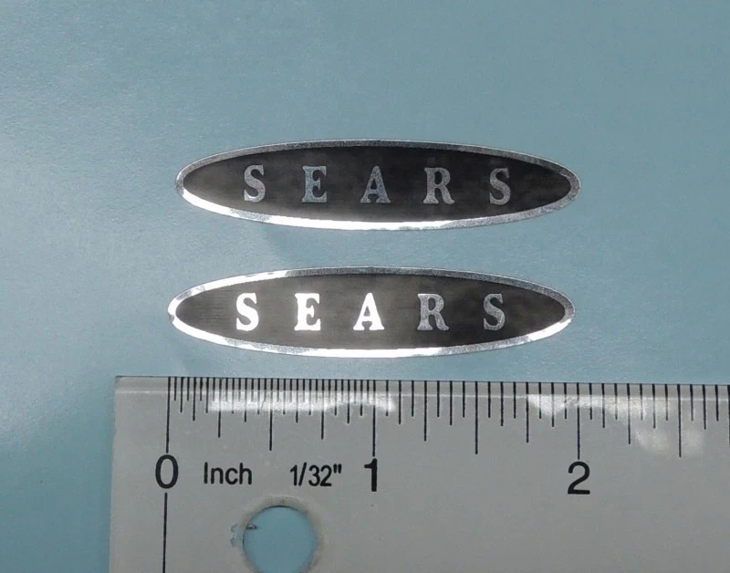 Sears "Spaceliner" oval decals (2)