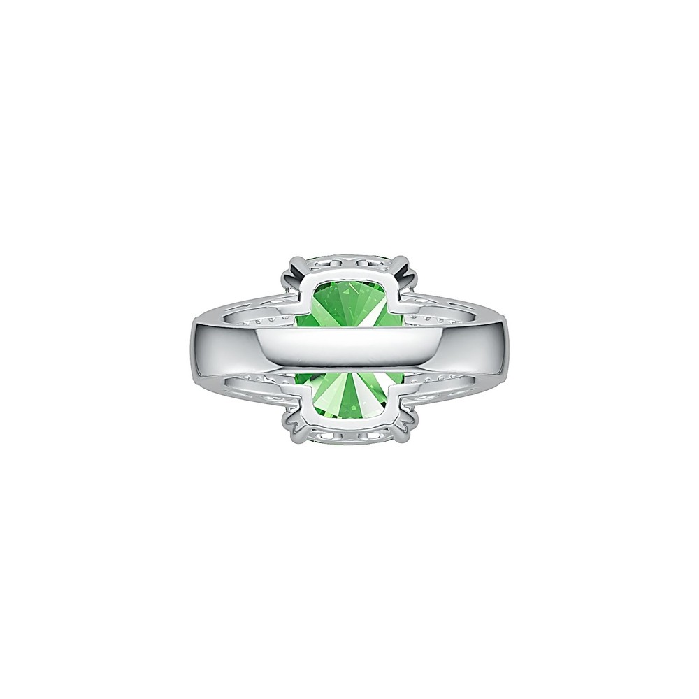 Sterling Silver Semi Mount Ring Setting Cushion CU 14X10mm