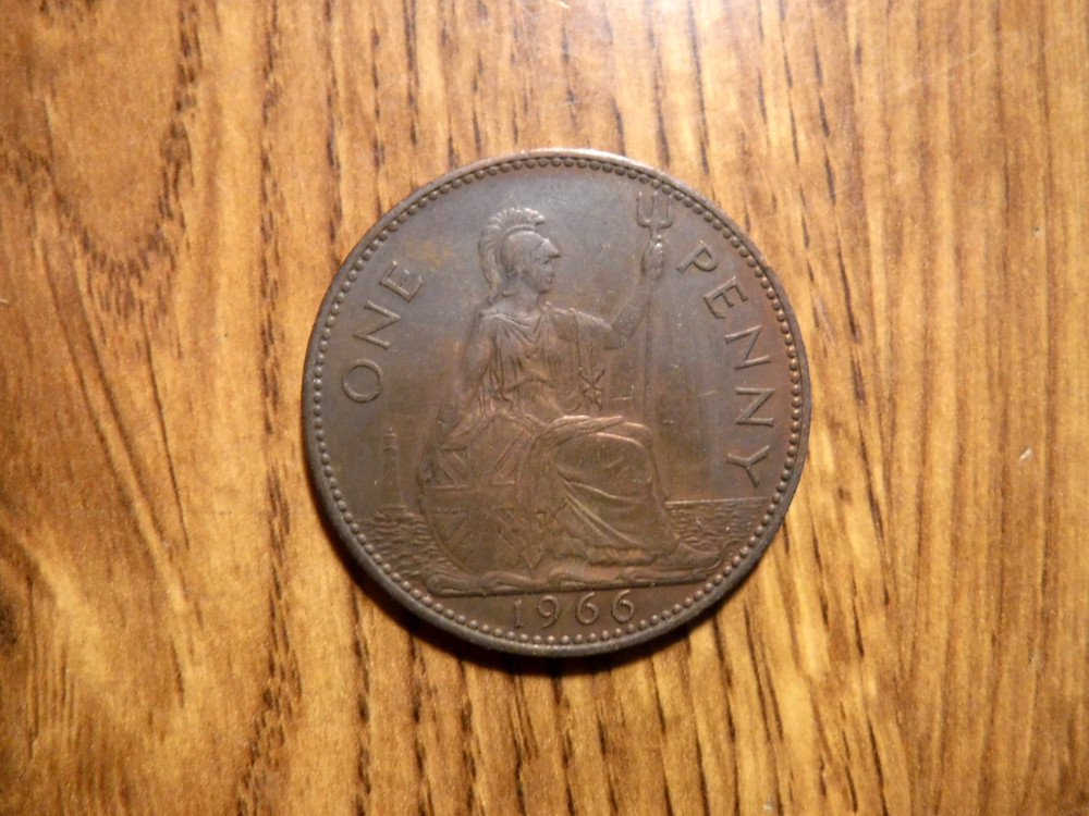 GREAT BRITAIN PENNY 1966 COIN (478)