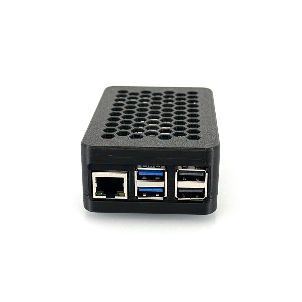 Raspberry Pi 5 Case for Official Raspberry Pi M.2 Hat+, Custom 3D-Printed