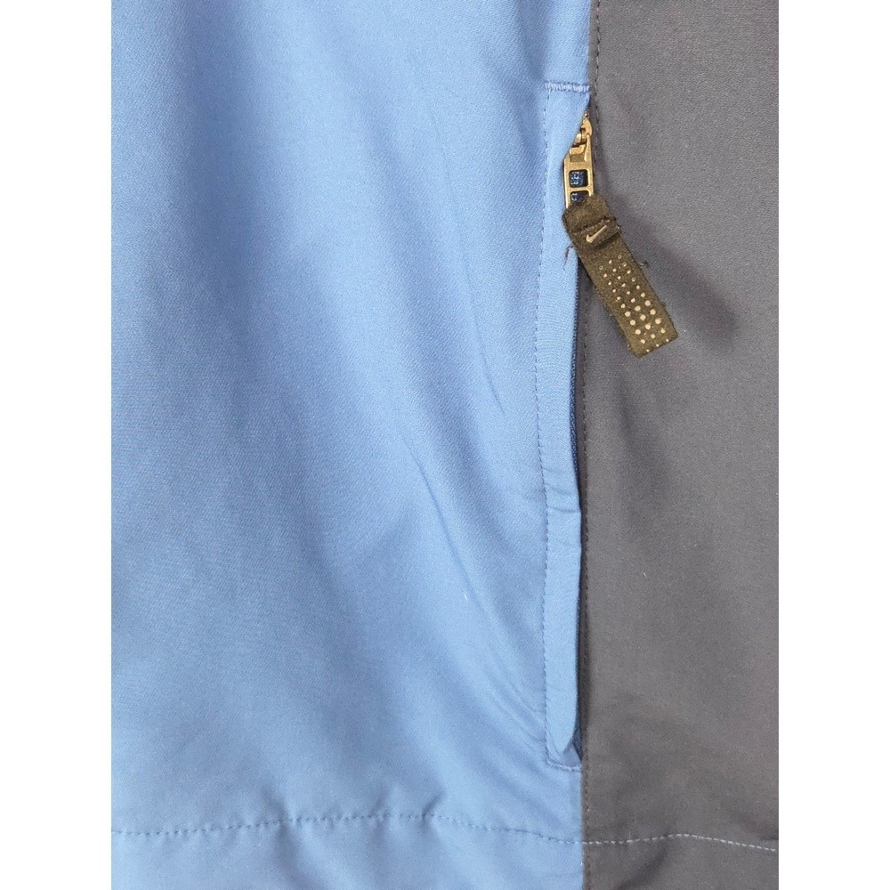 Nike Golf Windbreaker Mens Large Blue Pullover Jacket Quarter Zip Athletic