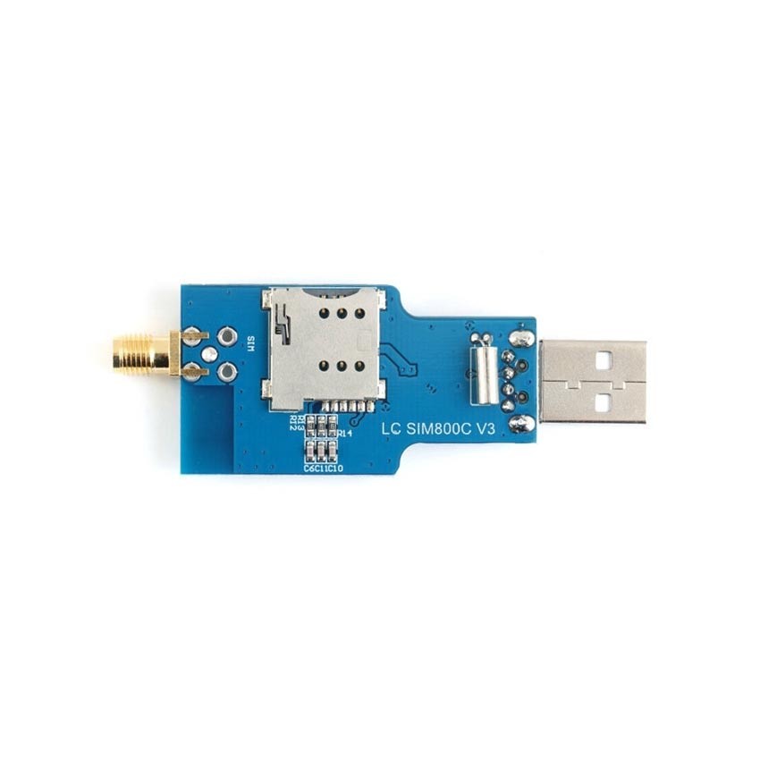 SIM800C USB GSM GPRS Module with Antenna & Bluetooth | SIM900A Alternative