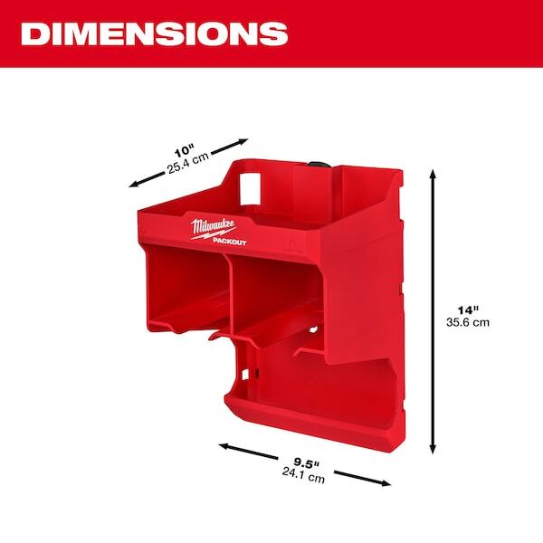 Milwaukee Tool 48-22-8343 Tool Station For Packout Wall-Mounted Storage