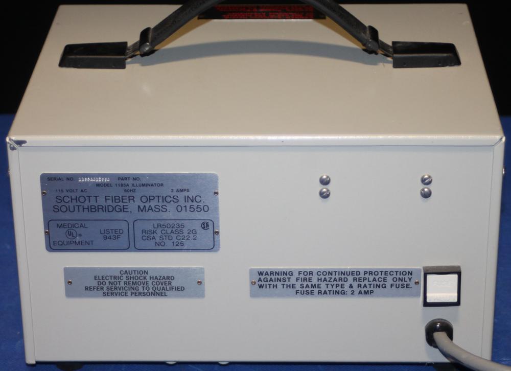 Schott Fiber Optics 1185A Illiminator Light Source ~Free Shipping!~