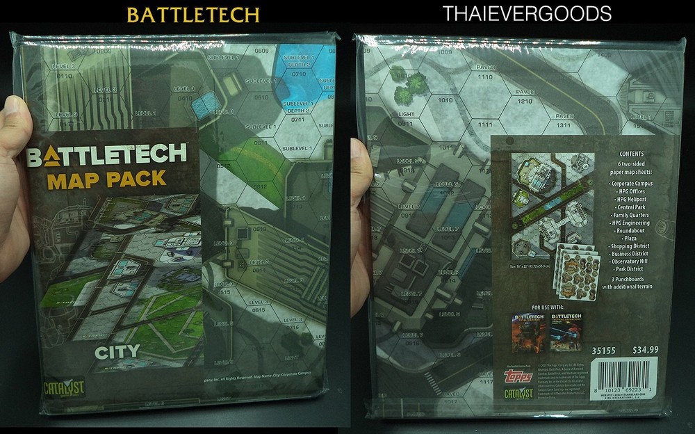 City Map Pack [35155] Battletech Mercenaries Kickstarter [Catalyst] NEW SEALED