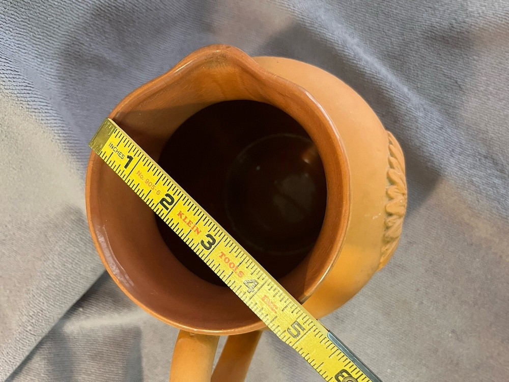 Terra Cotta Sunflower Pitcher