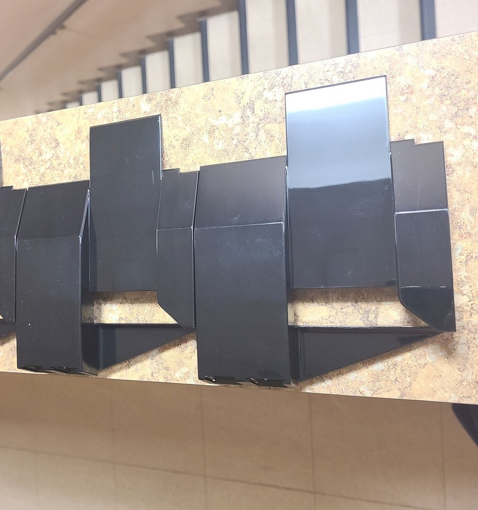 (AP) AUTOMATIC PRODUCTS SNACK MACHINE plastic chip shelf fronts - qty. 5