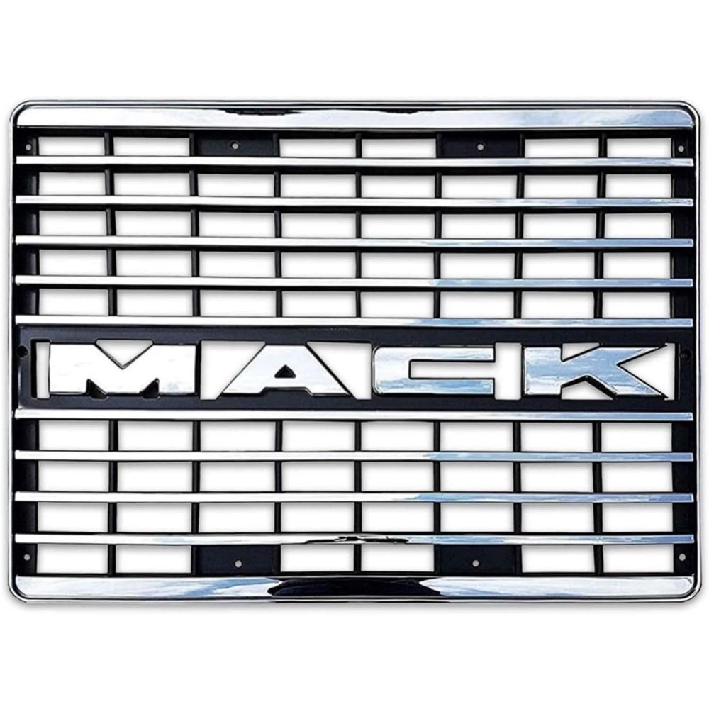 Chrome Grille with Emblem - Direct OEM Replacement for Mack CH Grille 6MF56M2
