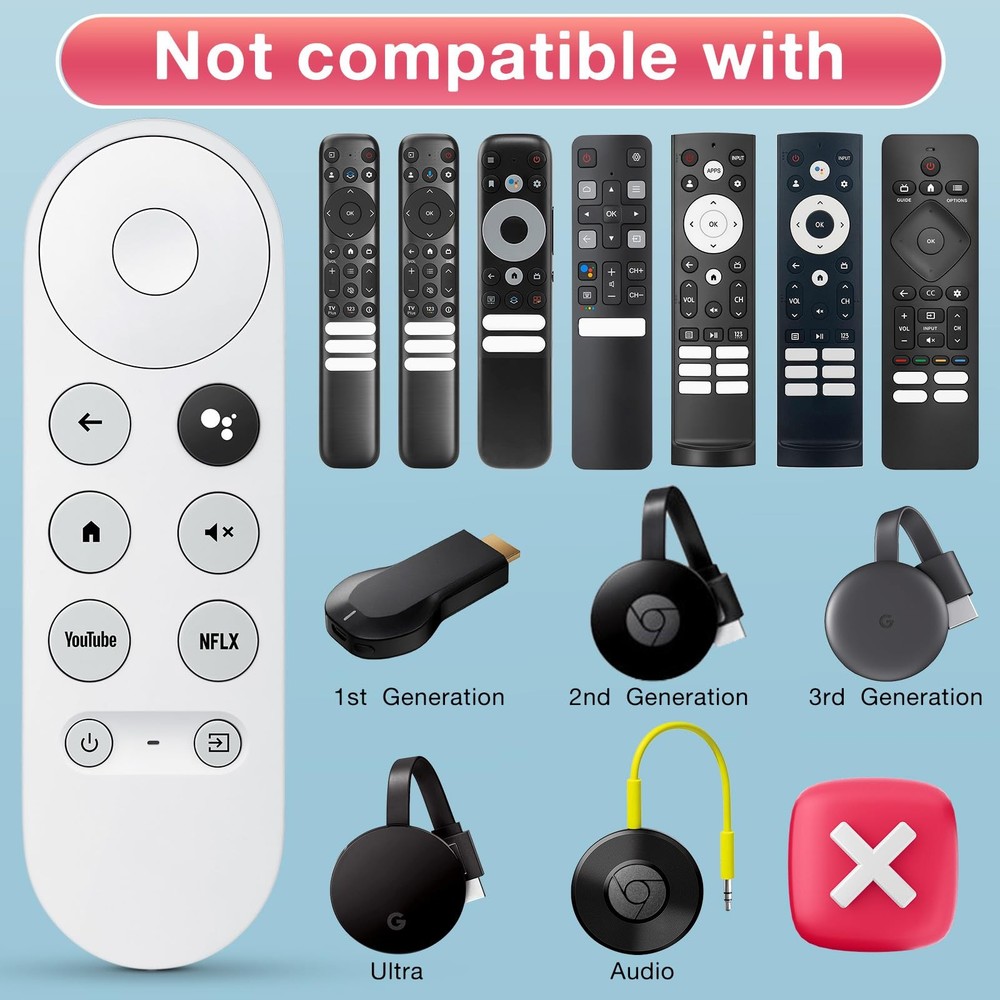 Replacement for Google-Chromecast-Remote, google, Google Chromecast