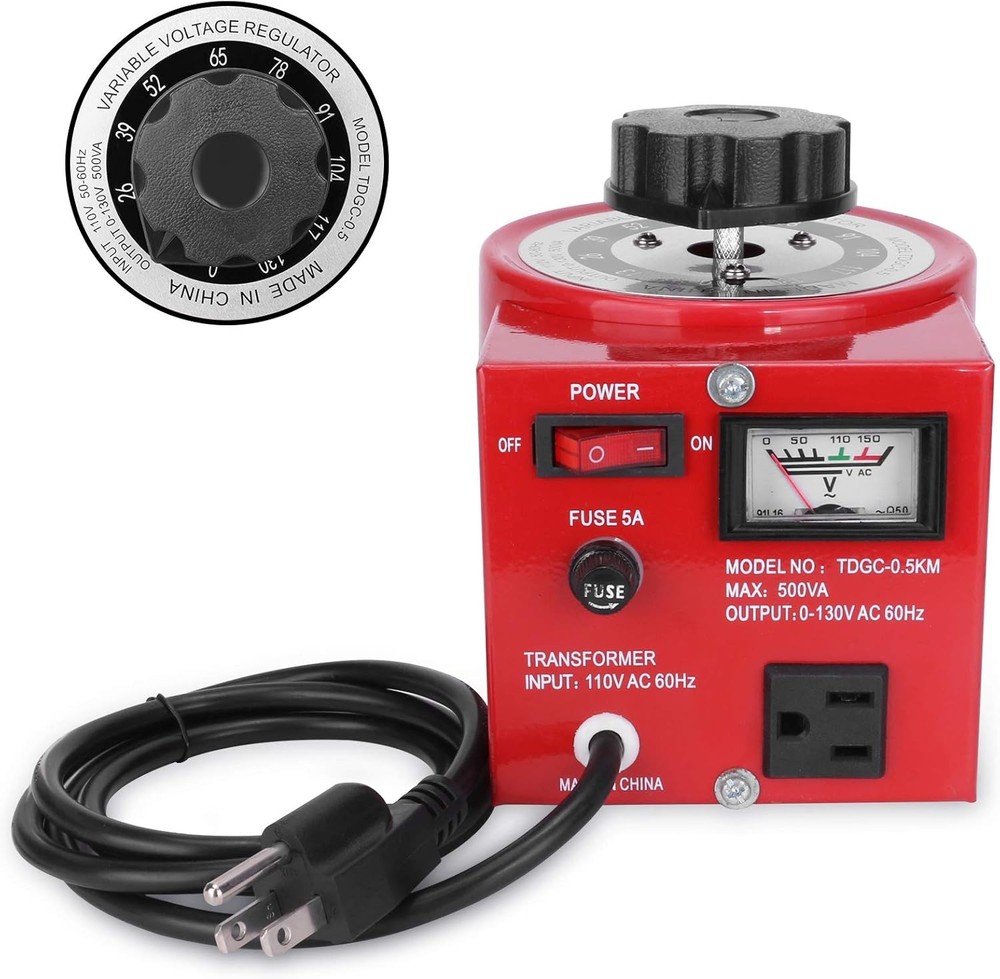 5Amp Variac Transformer Variable AC Voltage Regulator Converter  500VA 0-130V