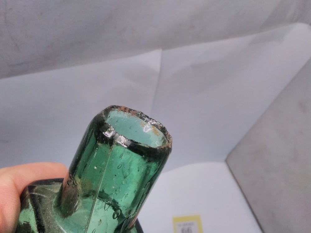 Antique Bottle Dark Green Shear Top