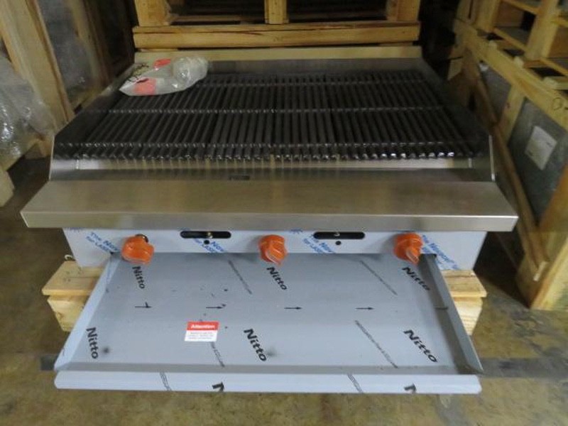 Sierra SRRB-36 Radiant Gas Charbroiler – 36” Commercial Countertop Grill