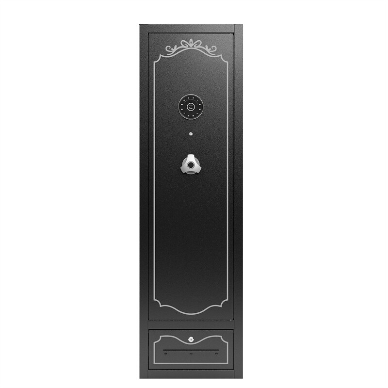 8-Gun Rifle Safe Digital Lock for Quick Access Removable Shelf Storage Drawer