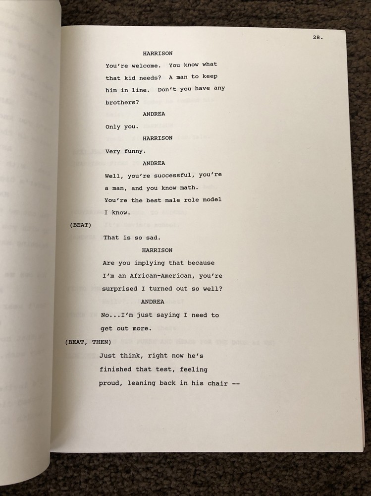 ORIGINAL SCRIPT Warner Bros. 1993 "TWO PLUS TWO EQUALS THREE" Walker Widdoes