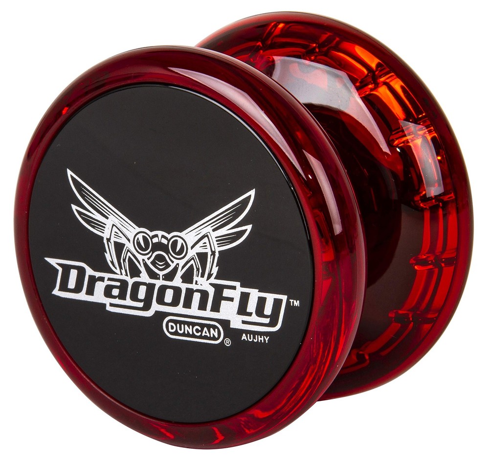 Dragonfly Yo-Yo -Red with Black Cap Red/Black