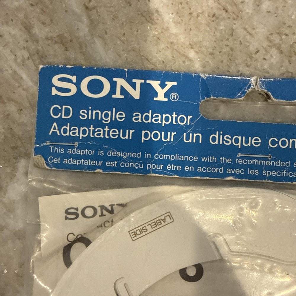 Sony CD Single Adaptor Mini CD Adapter CSA-8 NEW