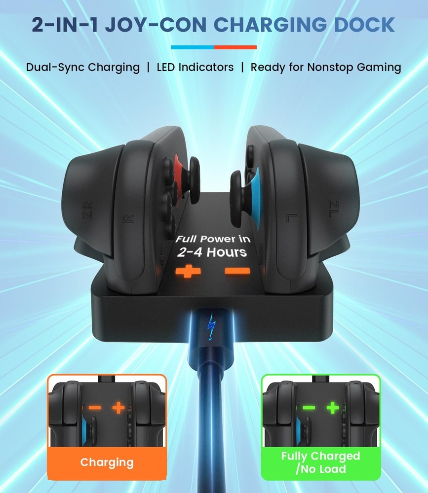 Switch 2 Accessories Bundle for Nintendo 2 2 Kit, Multi-Color