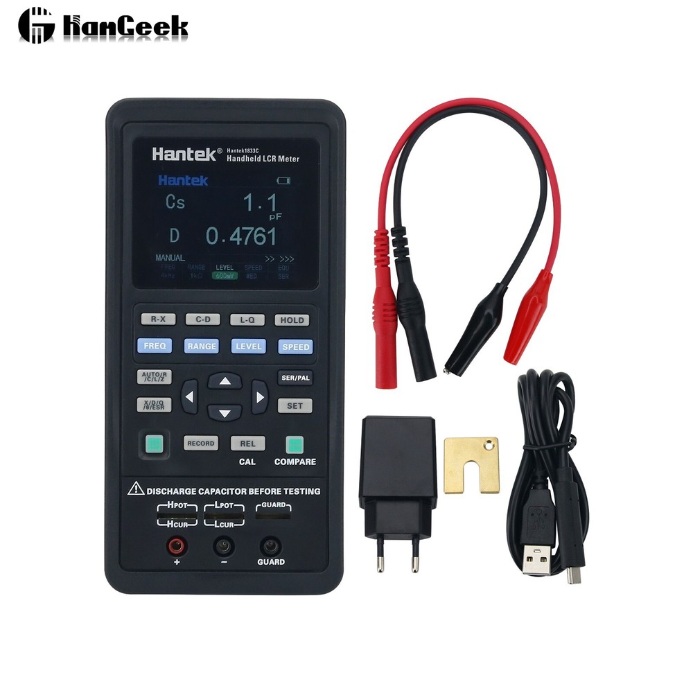 Hantek 1833C LCR Meter 2.8'' LCD for Inductance Capacitance Resistance Testing