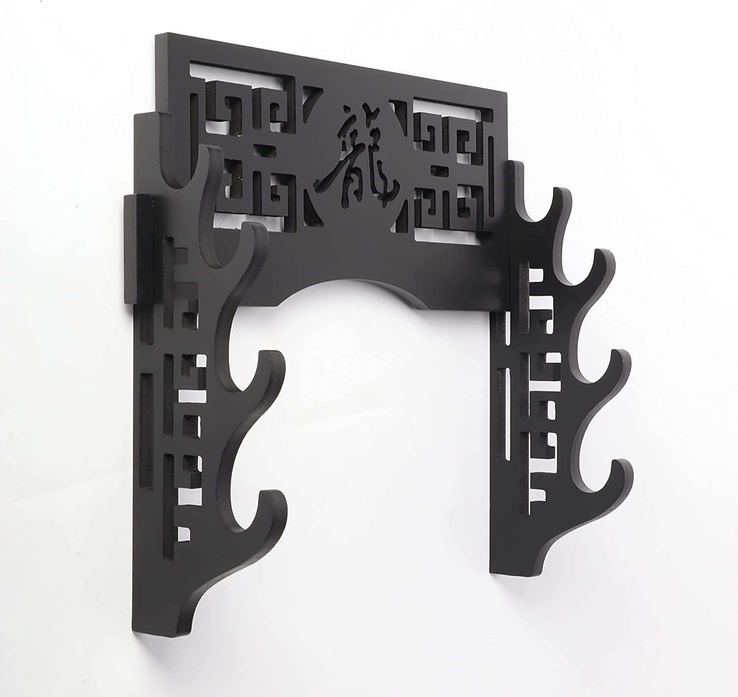 4 Tier Wall Mounted Sword Holder Display Stand Samurai Rack Hanger Bracket USA
