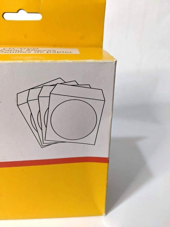 Kodak CD DVD Paper Sleeves white.