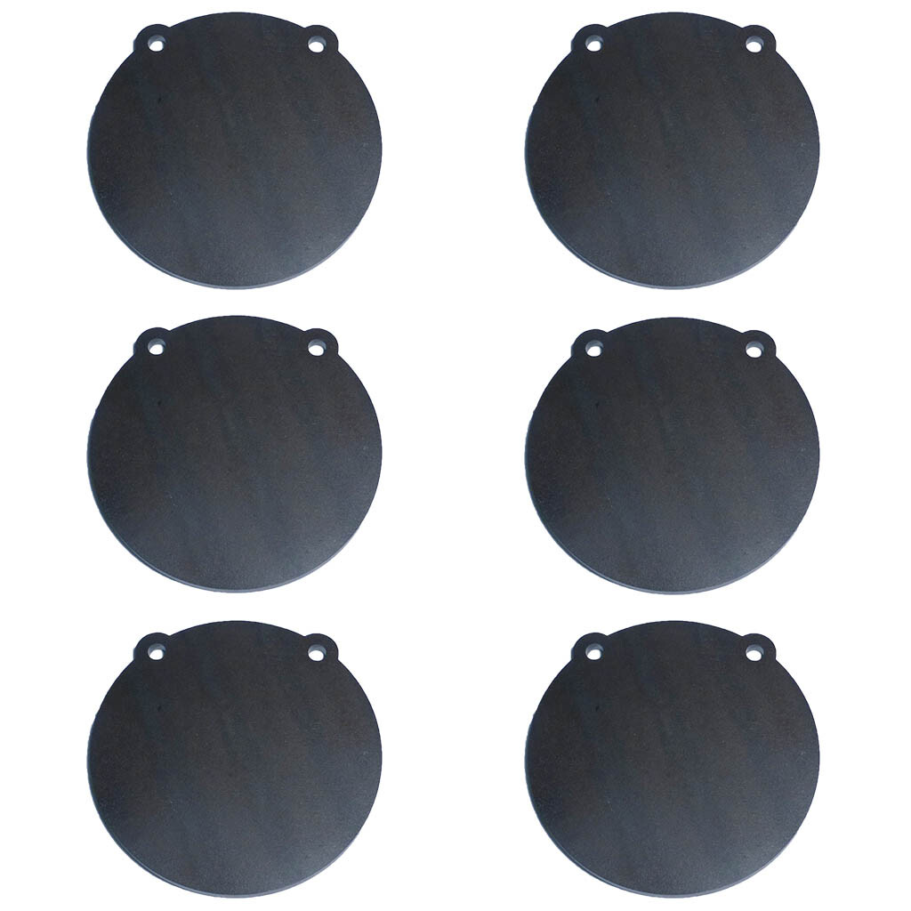AR500 Steel Shooting Targets Lot of 6 Laser Cut 8" x 3/8" Gong Tactical Scorpion