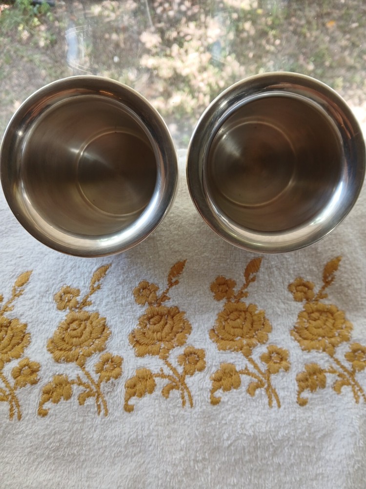 SET OF TWO MCM ST JAMES MADE IN BRAZIL SILVER PLATED BOWLS